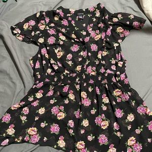 Torrid sheer babydoll style blouse